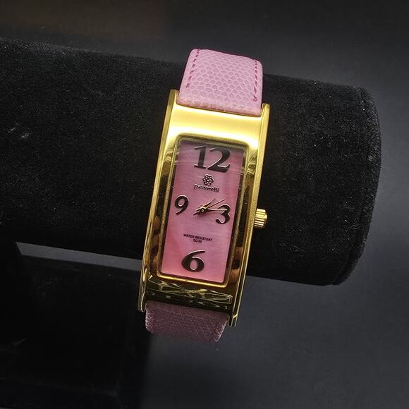 Women's Pastorelli by Invicta Watch Pink Gold Tone Rectangle In Box - Picture 2 of 9